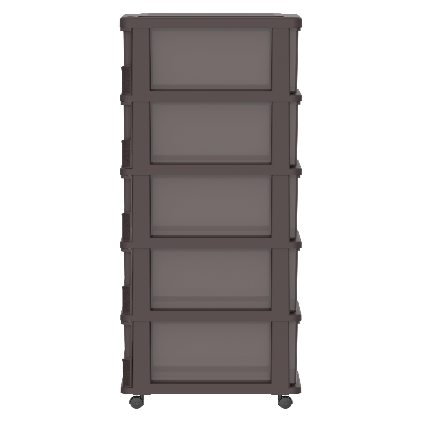 5 Tiers Storage Cabinet with Drawers & Wheels