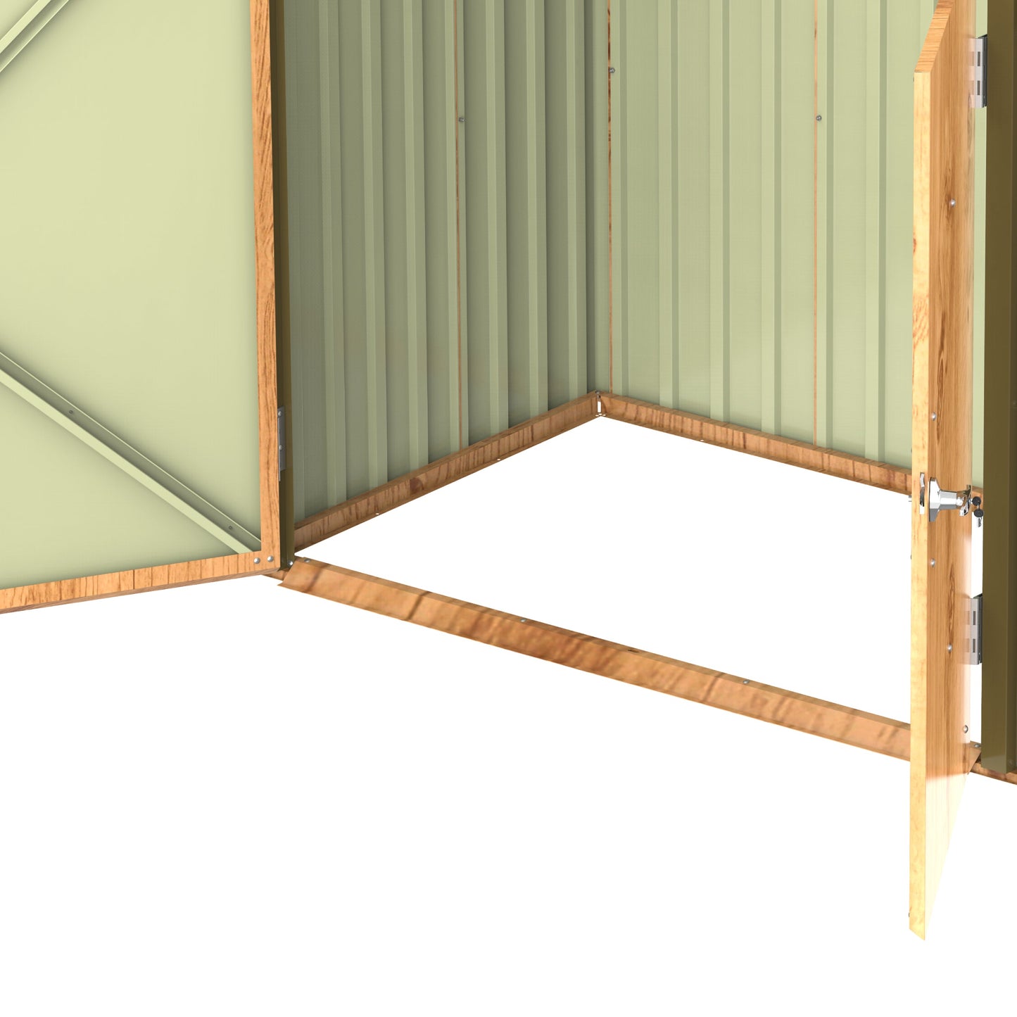 1420L Small Storage Steel Shed with Flat Lid