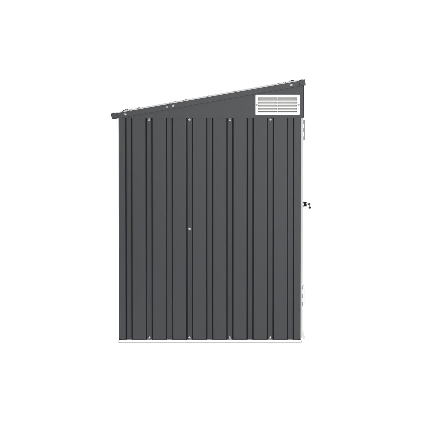 1420L Small Storage Steel Shed with Flat Lid