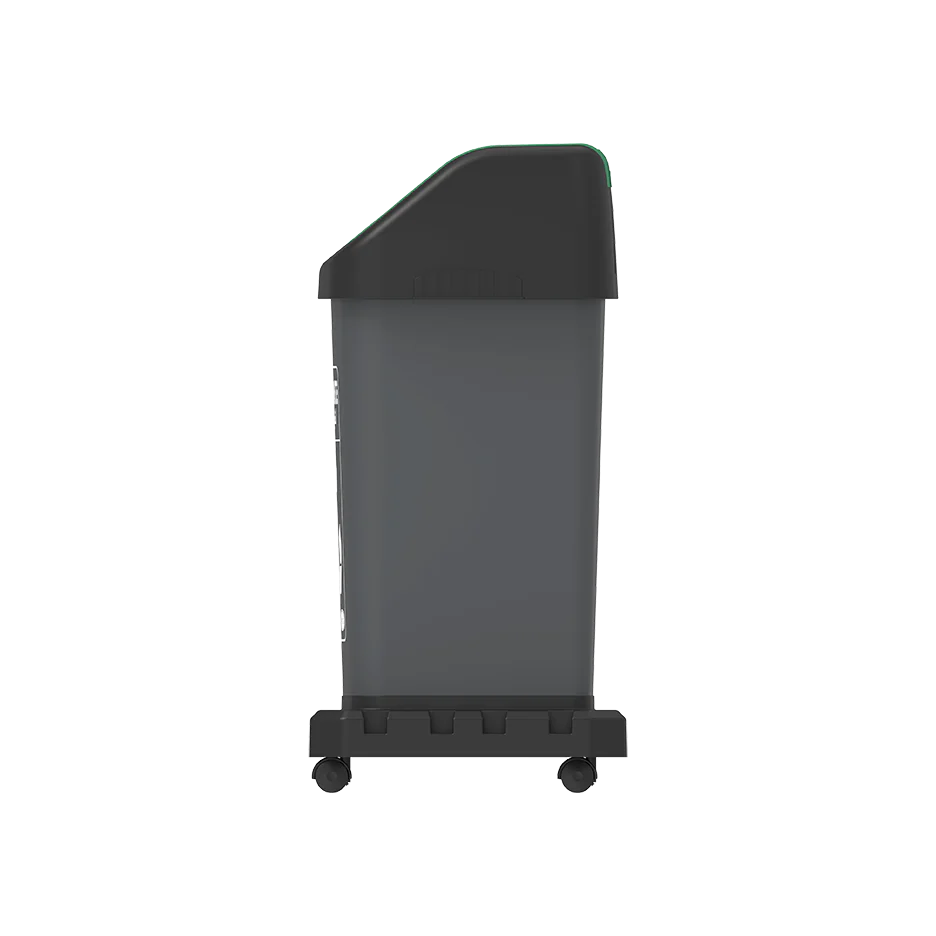 Modular Recycle Bins with Swing Lids