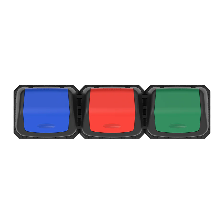 Modular Recycle Bins with Swing Lids