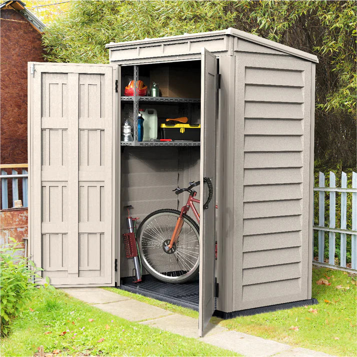 Yardmate Pent Plus 5x3ft Resin Garden Storage  Shed - Cosmoplast Qatar