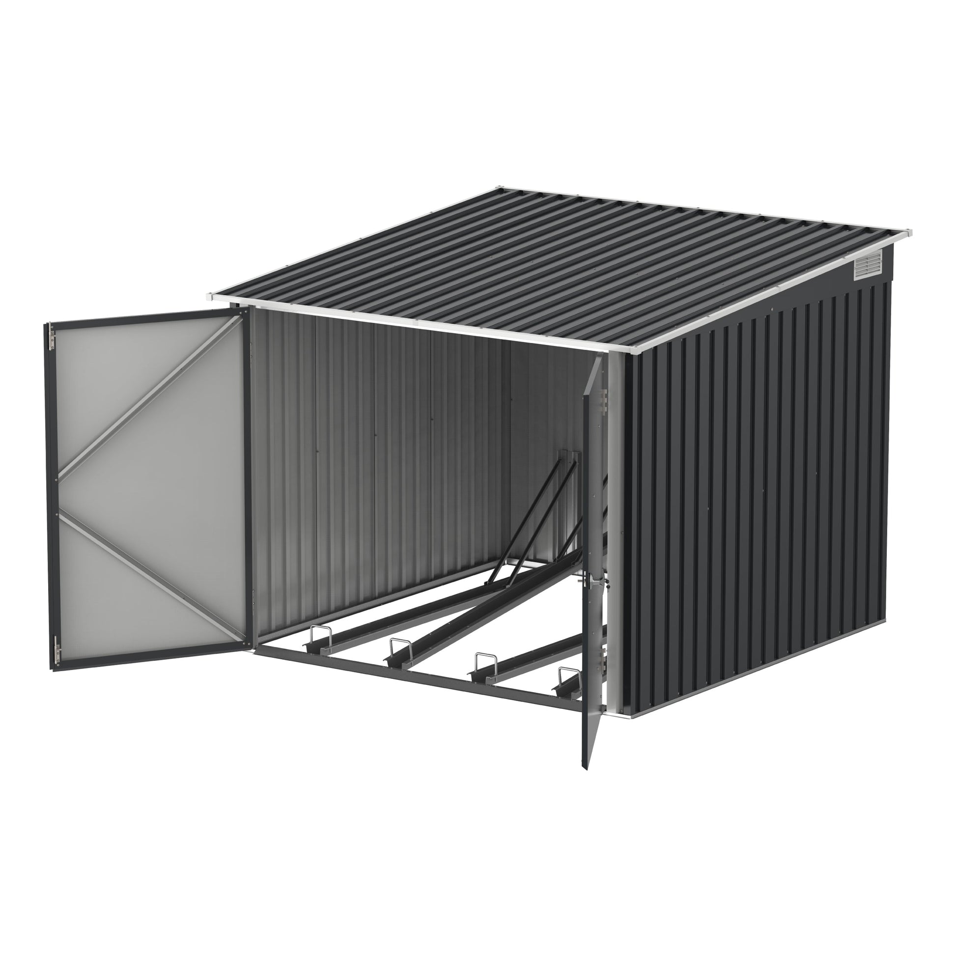 Cosmoplast 6x6ft Bike Storage Steel Shed