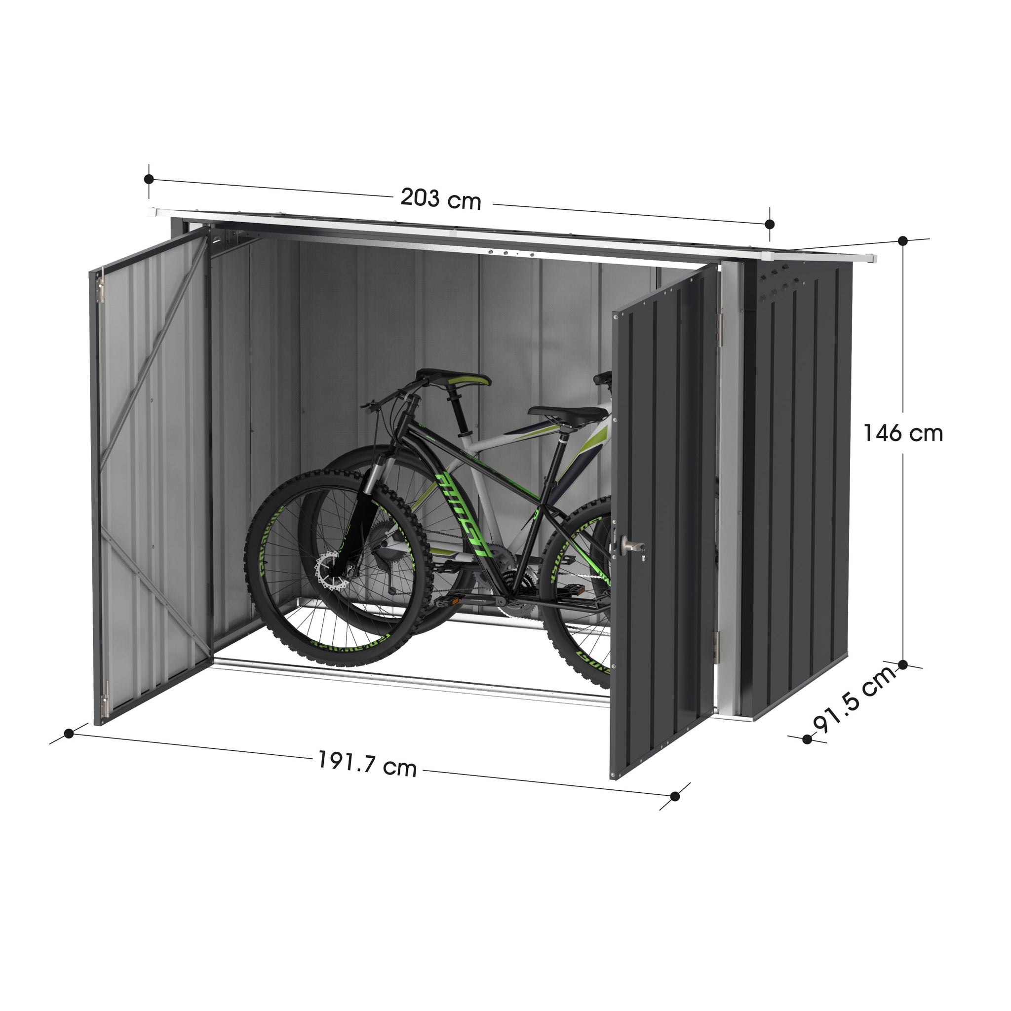 Bike Storage Steel Shed - Cosmoplast UAE