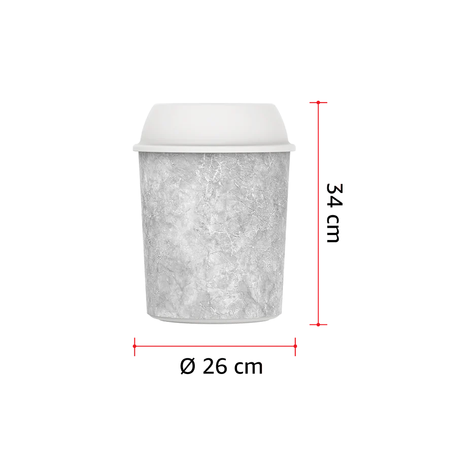 Ceramic 10L Round Dust Bin