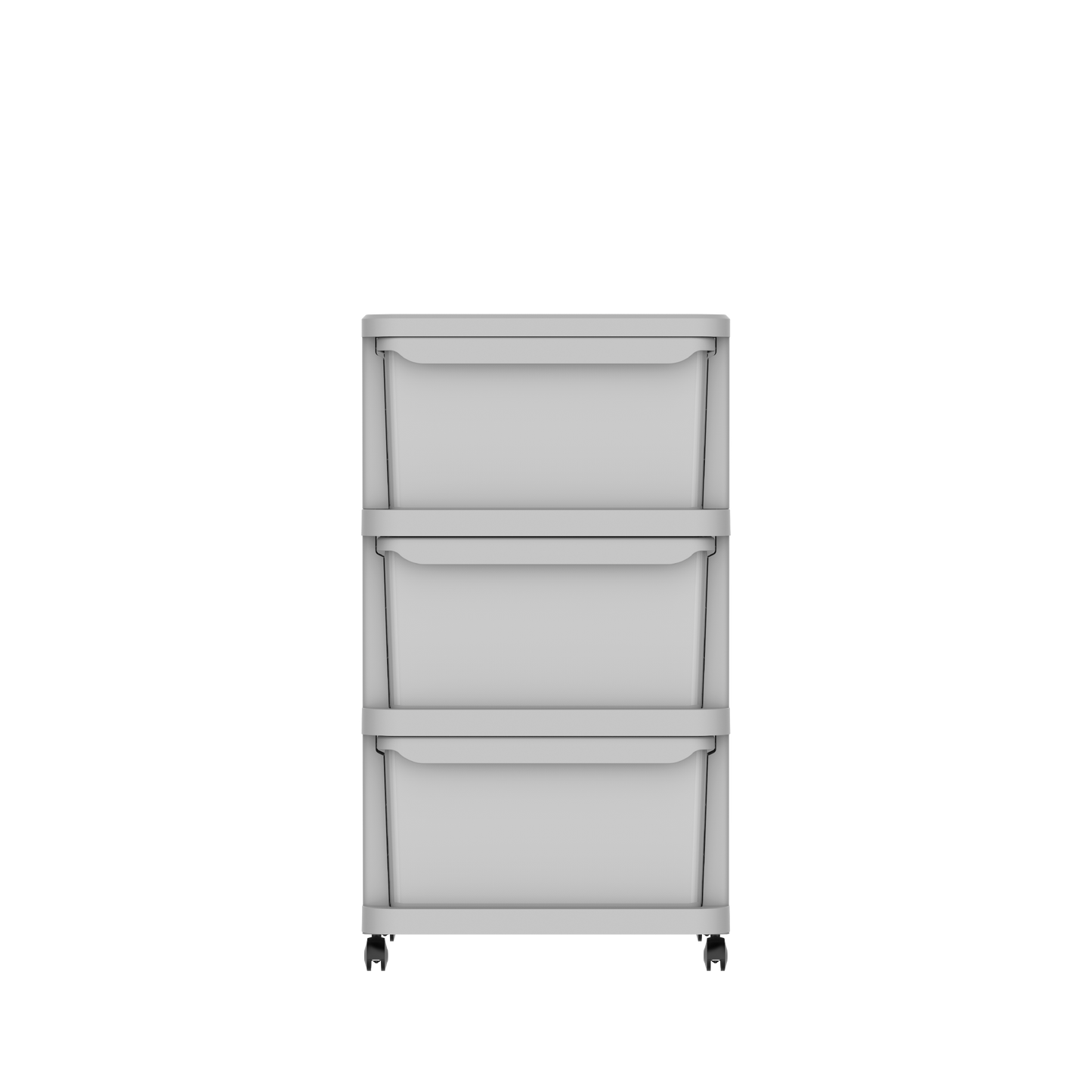 3 Tiers Multipurpose Storage Cabinet with Wheels