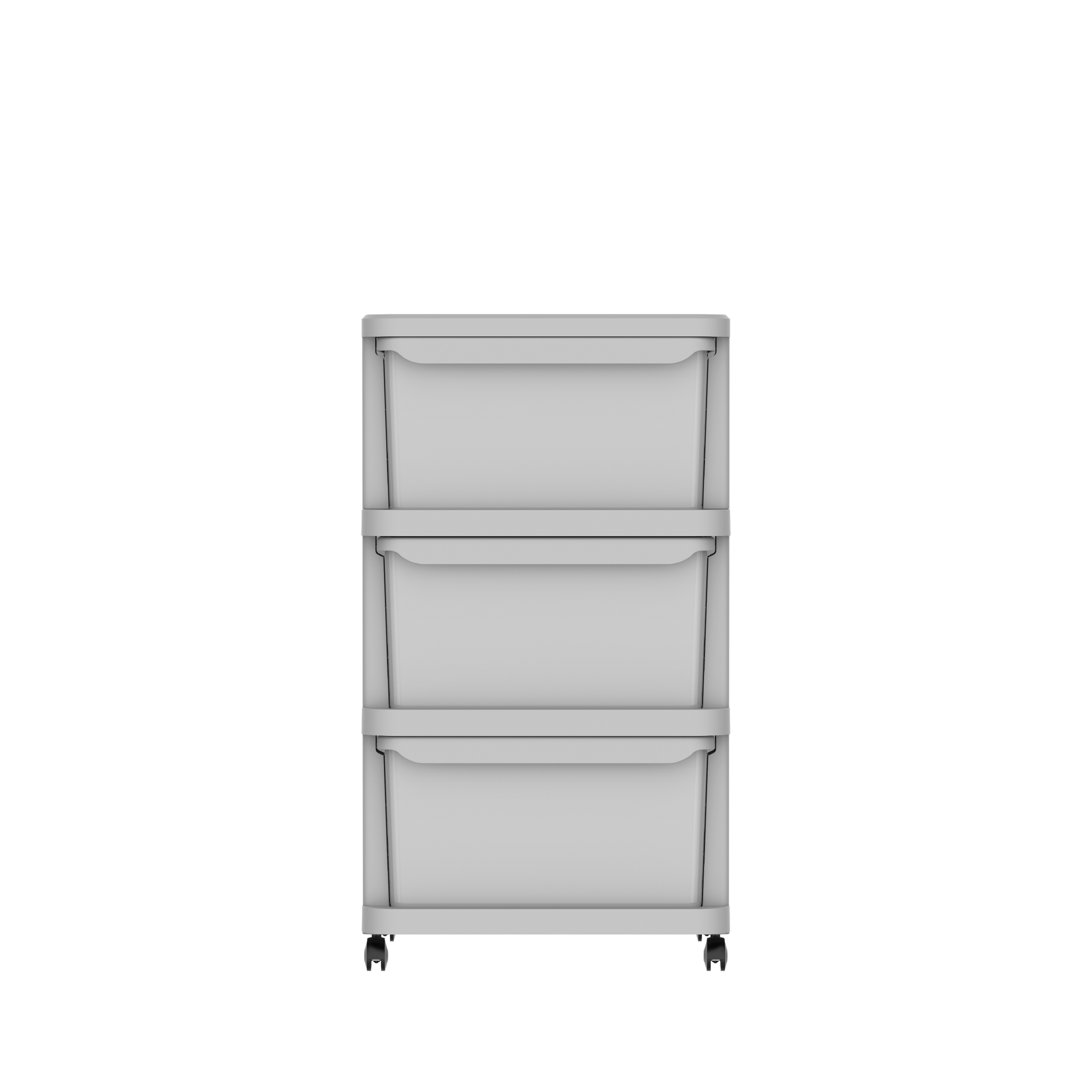 3 Tiers Multipurpose Storage Cabinet with Wheels