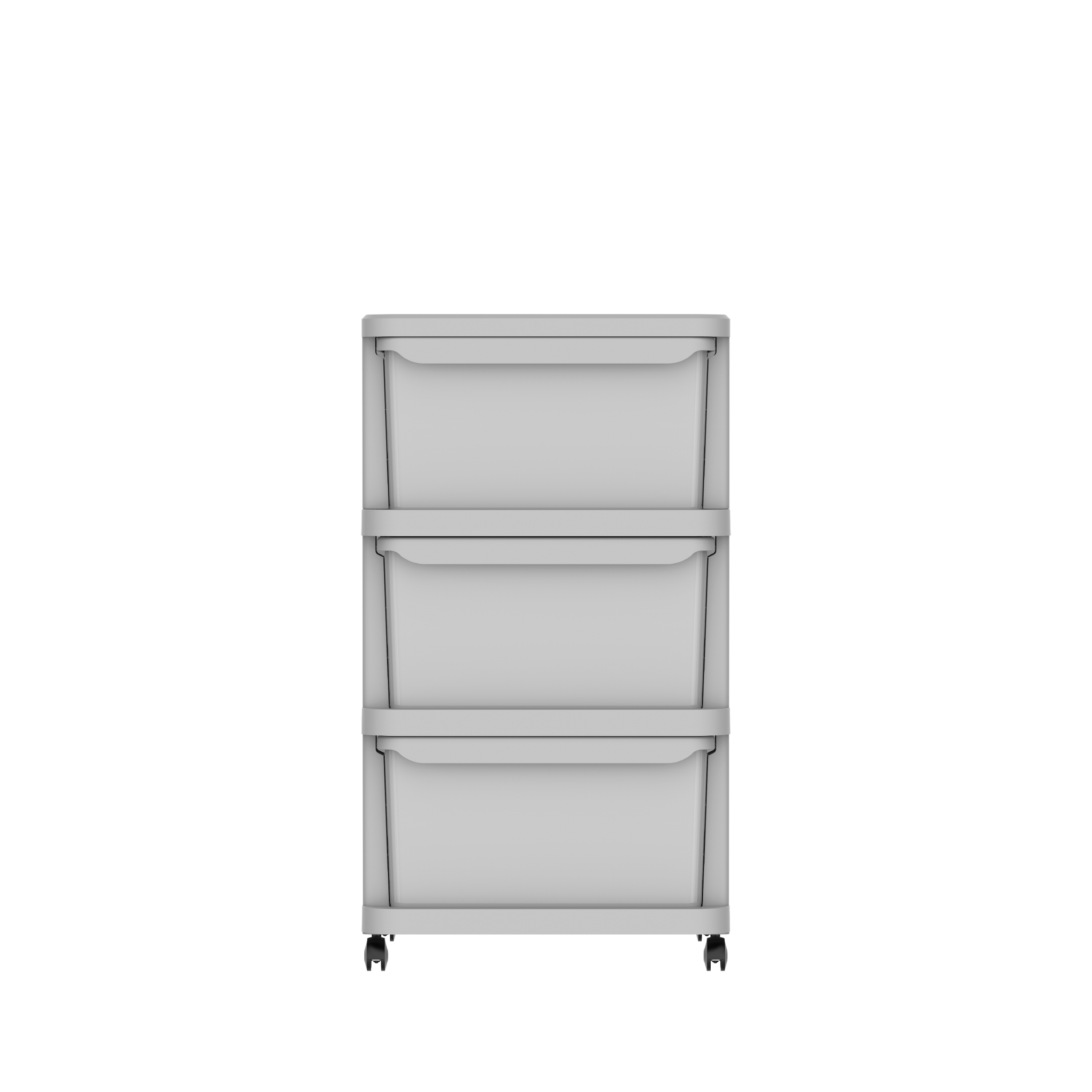 3 Tiers Multipurpose Storage Cabinet with Wheels