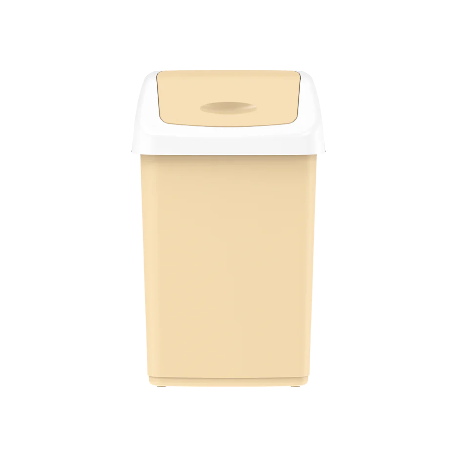 46L Flip-top Waste Bin with Swing Lid