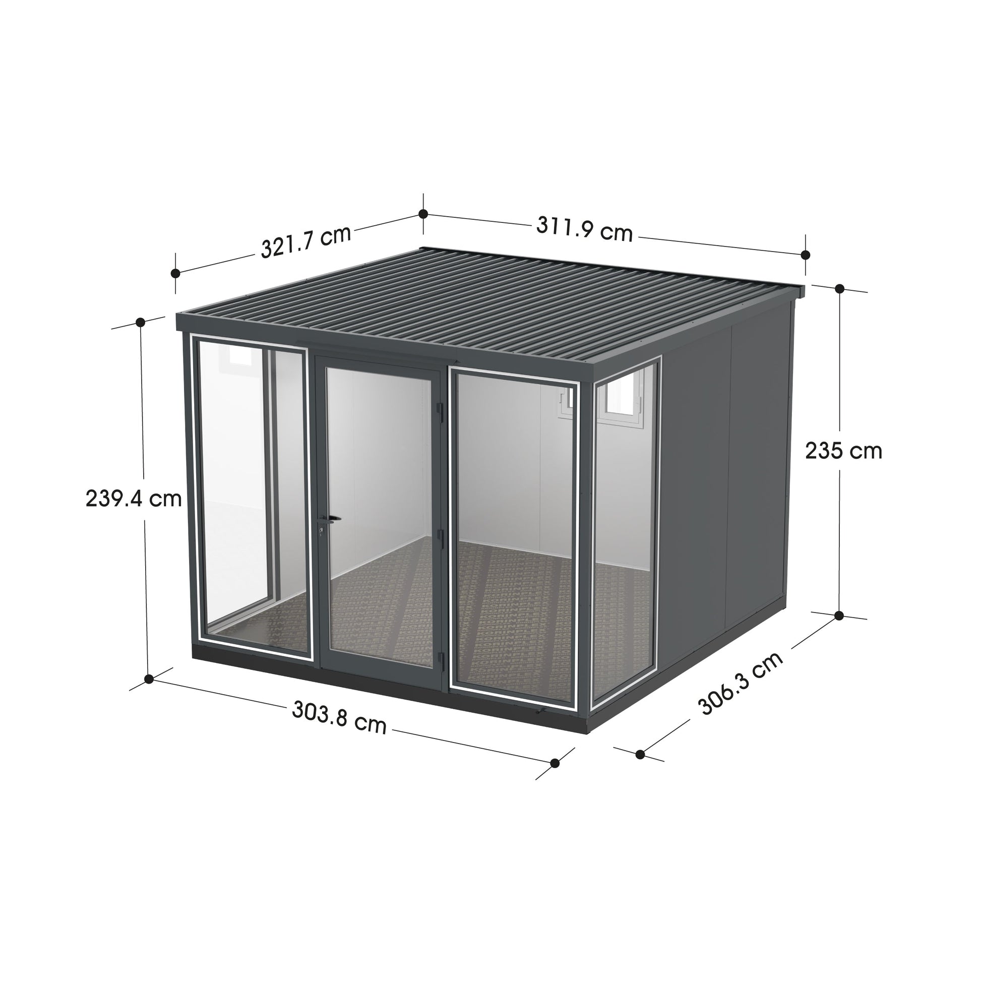 Garden Glass Home 3x3 | Prefab House | Cosmoplast UAE