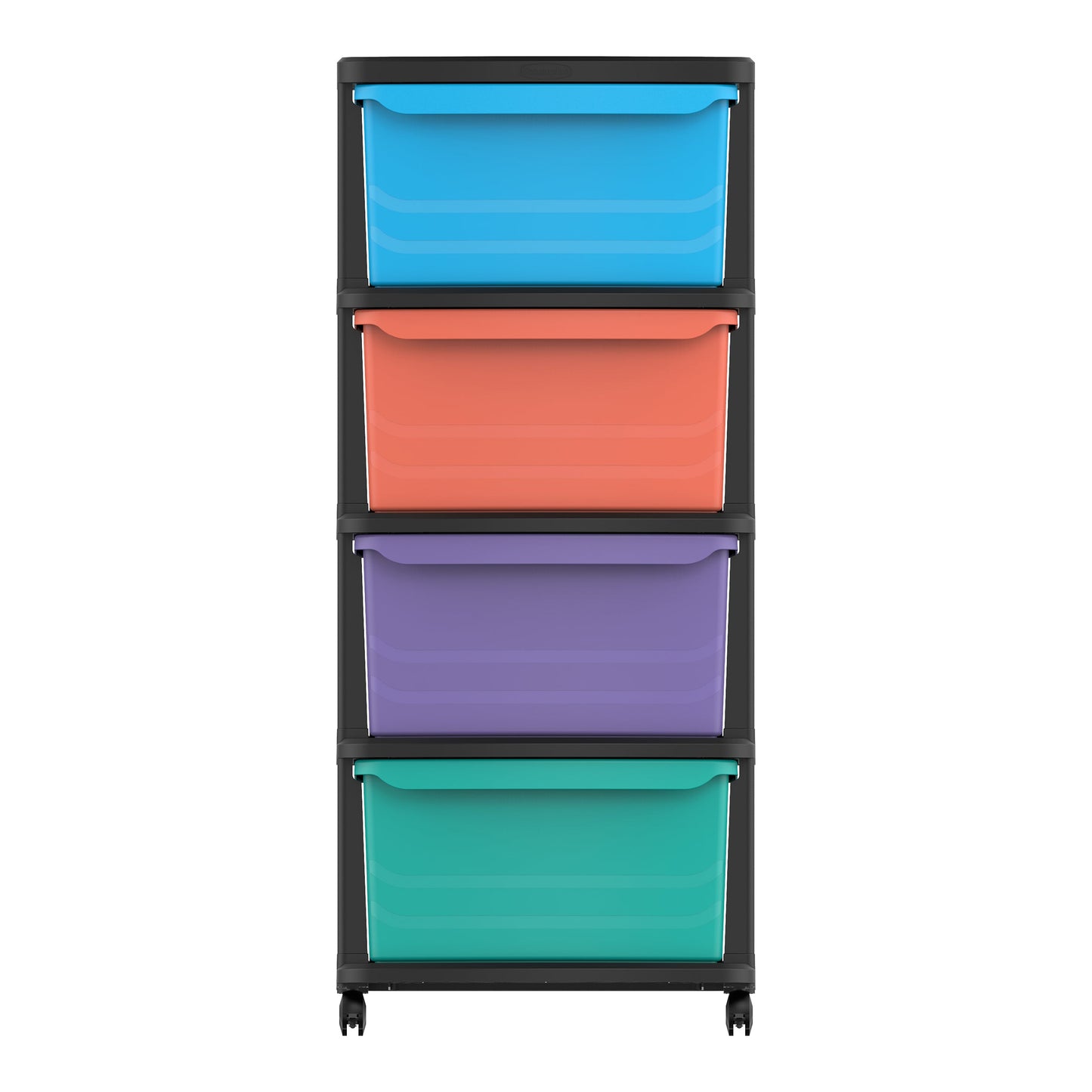 4 Tiers Multipurpose Storage Cabinet with Wheels