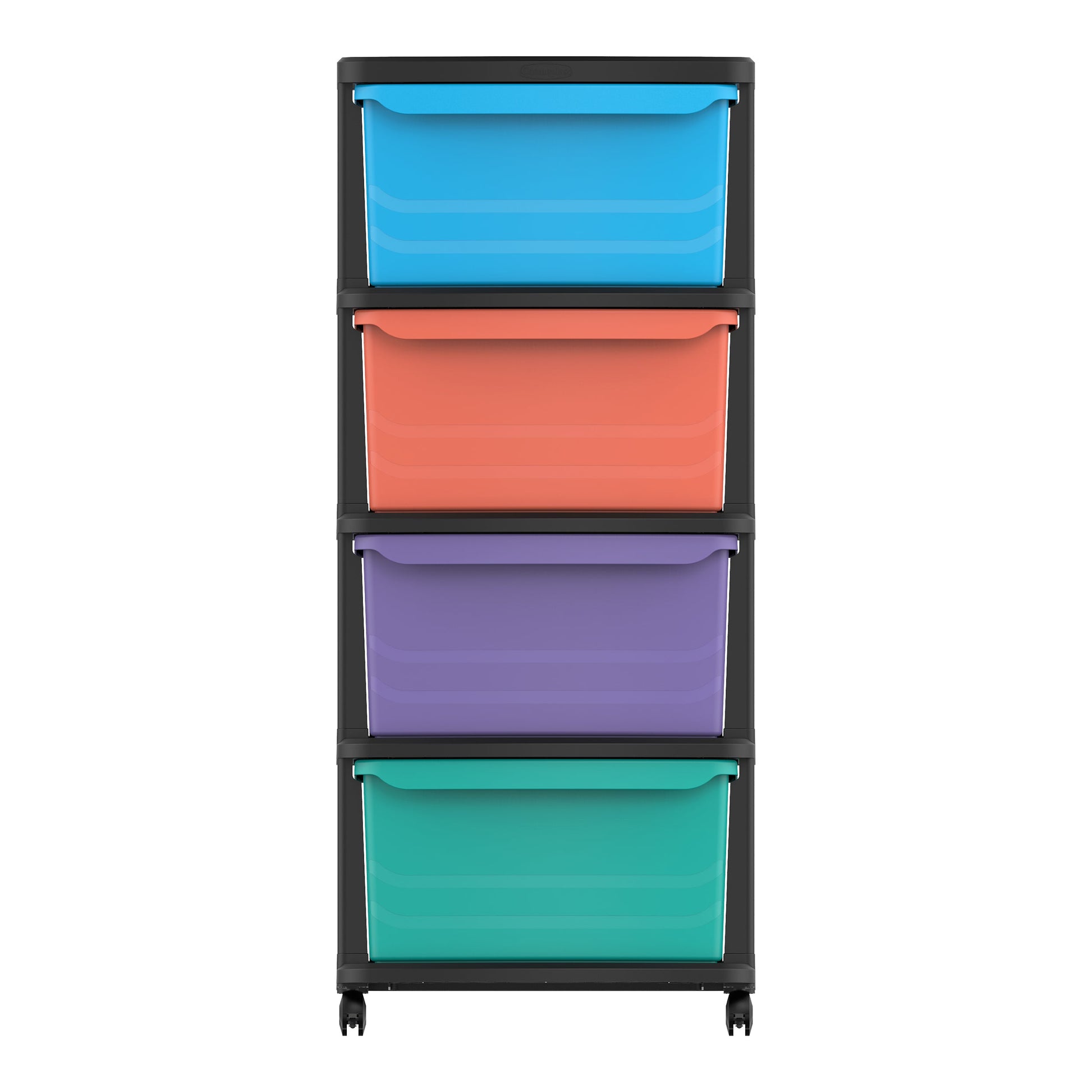 4 Tiers Multipurpose Storage Cabinet with Wheels