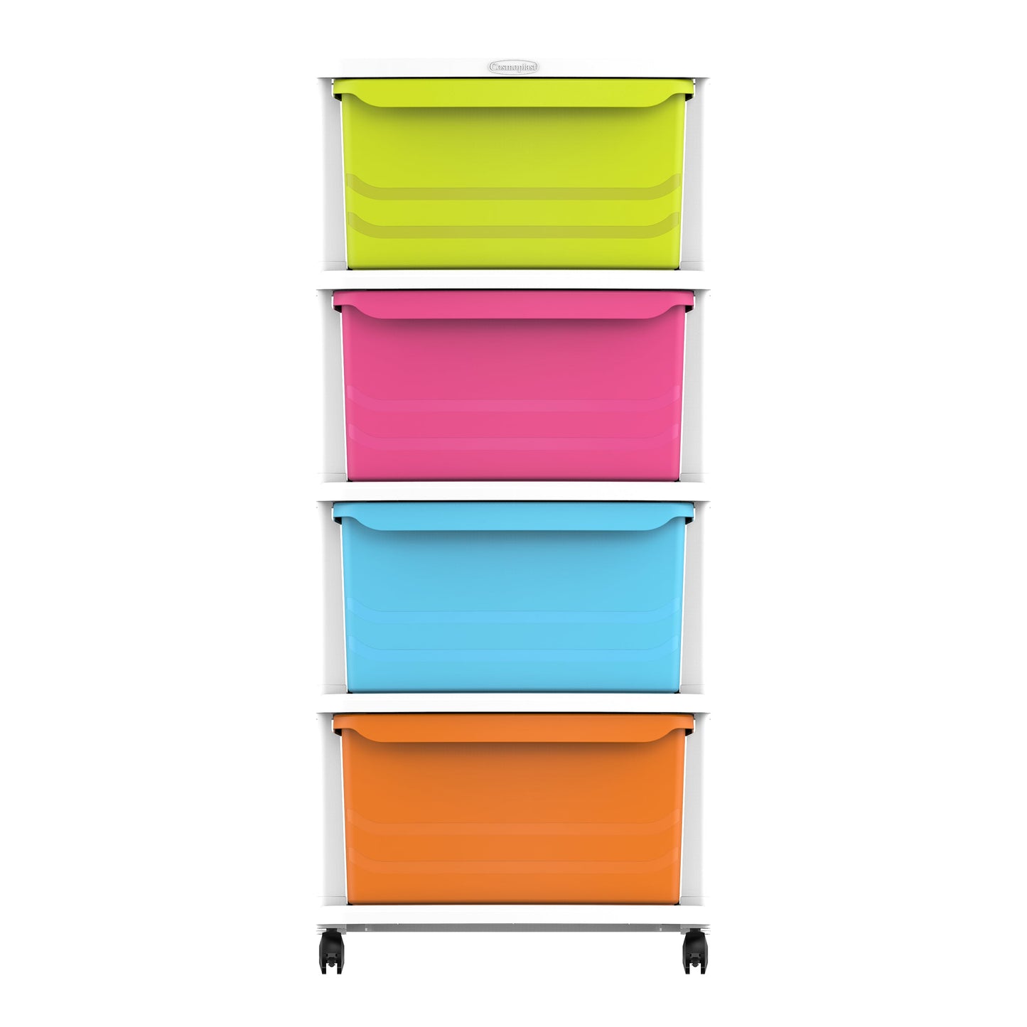 4 Tiers Multipurpose Storage Cabinet with Wheels