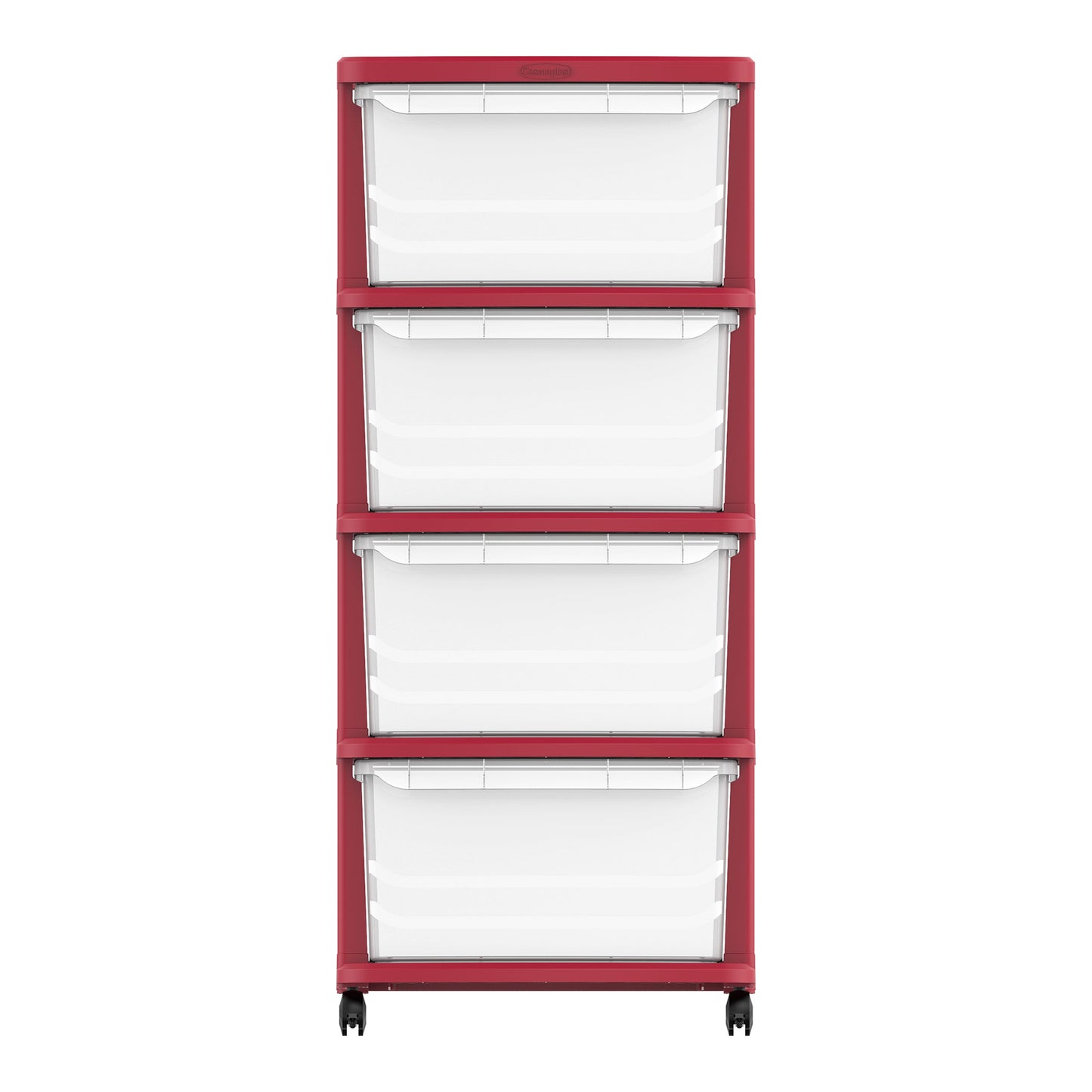 4 Tiers Multipurpose Storage Cabinet with Wheels