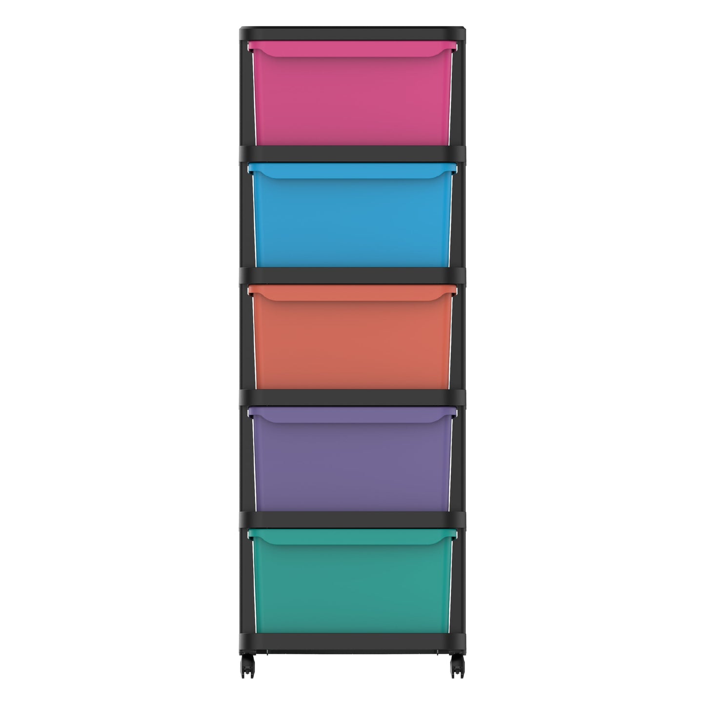 5 Tiers Multipurpose Storage Cabinet with Wheels