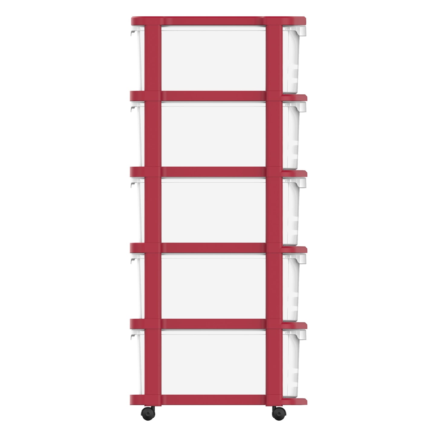 5 Tiers Multipurpose Storage Cabinet with Wheels