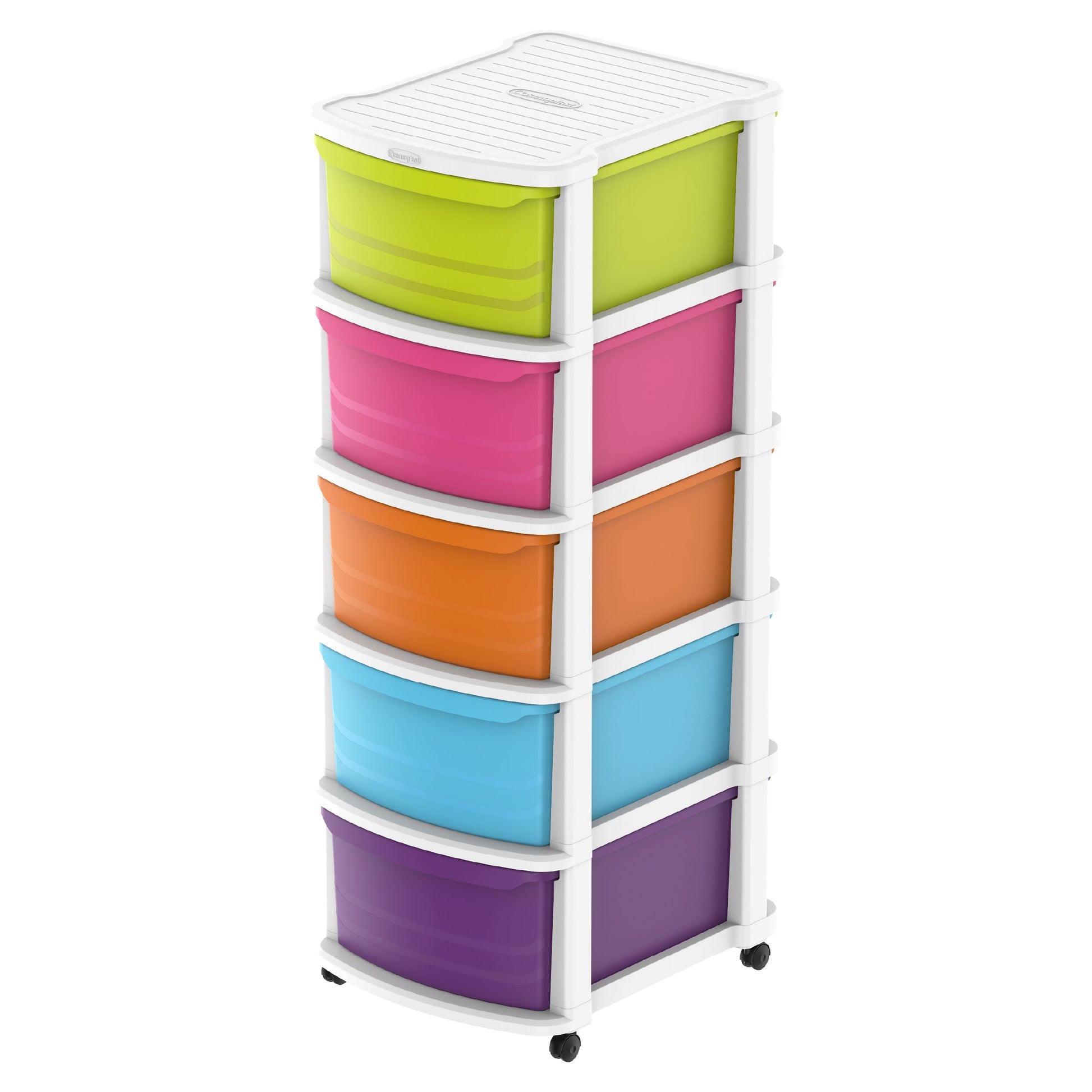 5 Tiers Multipurpose Storage Cabinet with Wheels