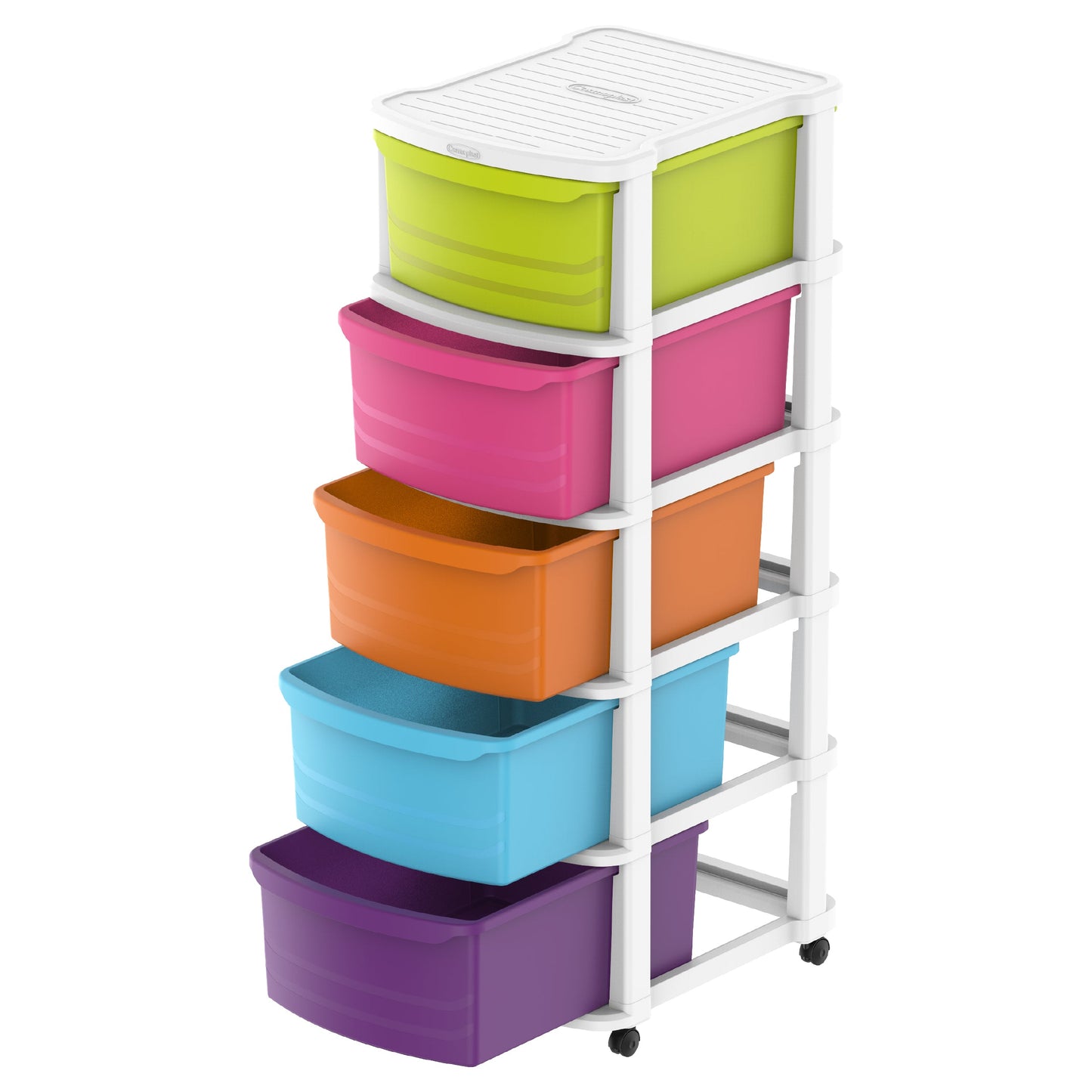 5 Tiers Multipurpose Storage Cabinet with Wheels