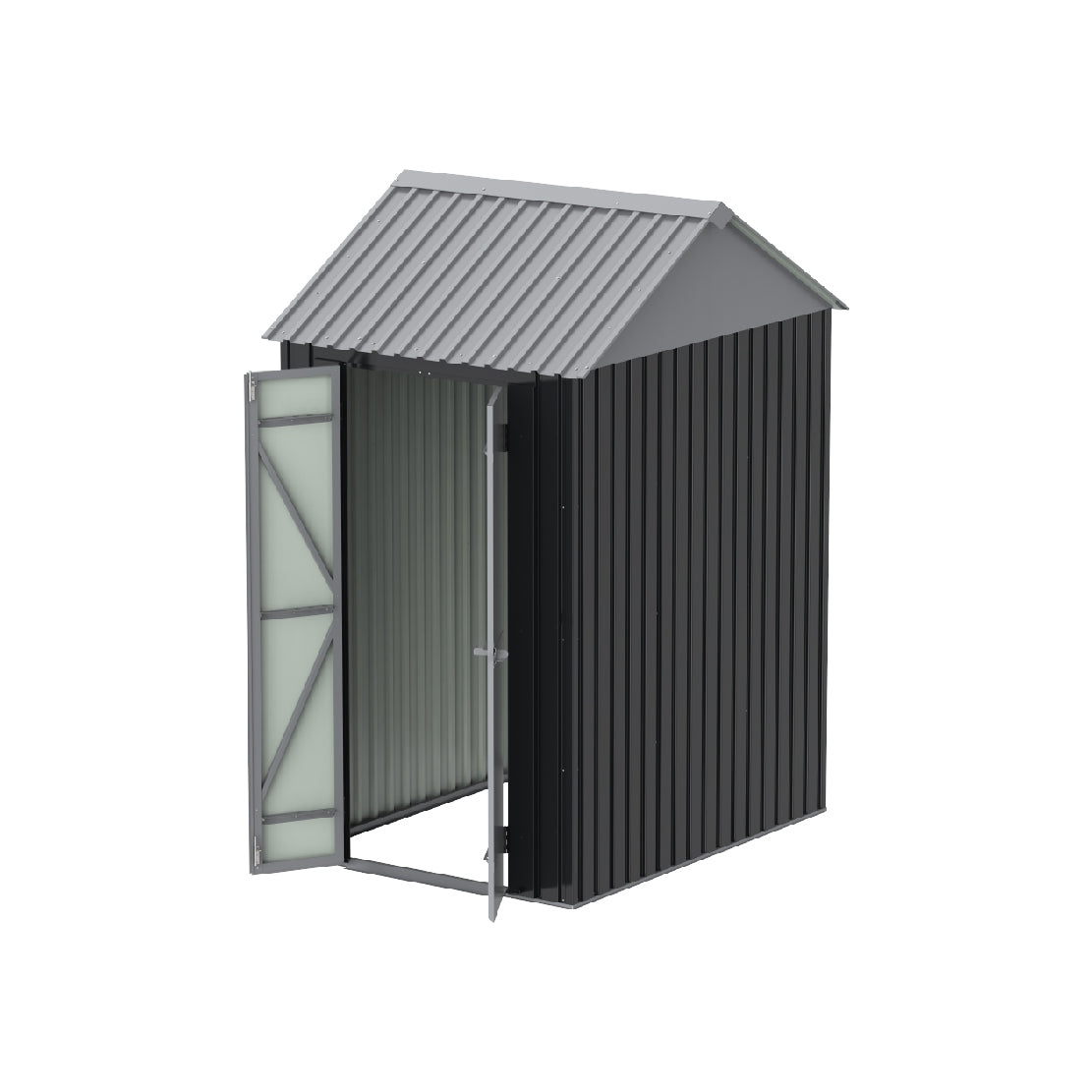 Elite Metal Walk-in Shed 5.5x4ft | Outdoor Storage |  Cosmoplast 