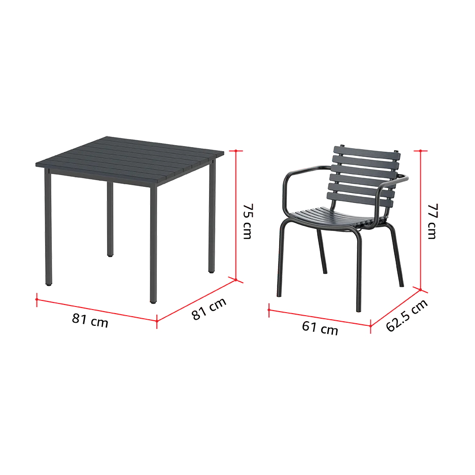 Smart Wood 4-seater Premium Outdoor Dining Set