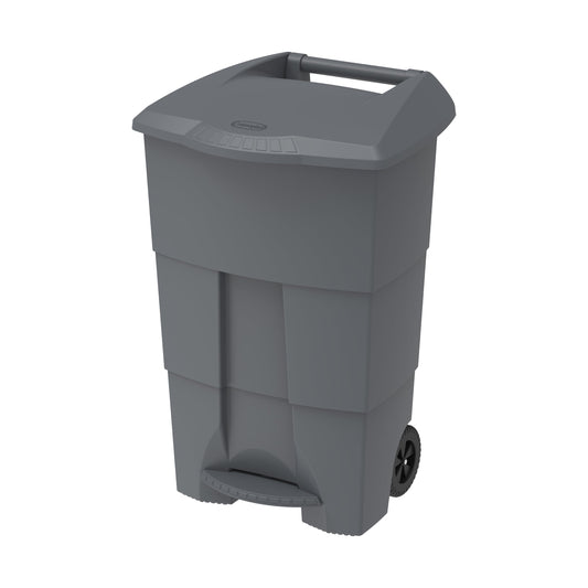 125L Step-on Waste Bin with Pedal & Wheels