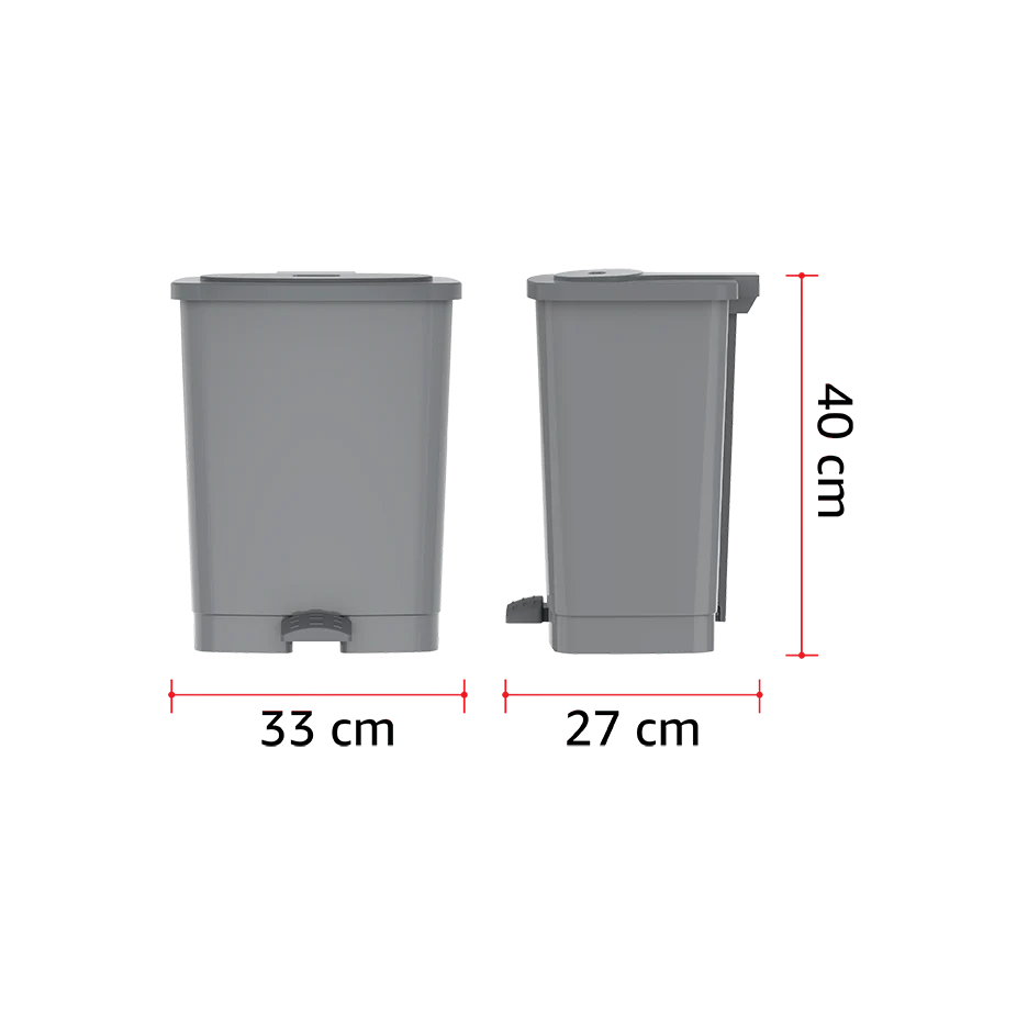 17L Step-on Waste Bin with Pedal