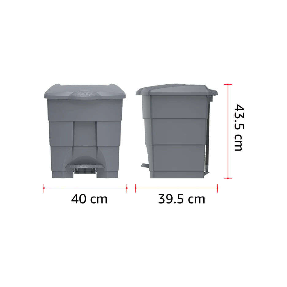 30L Step-on Waste Bin with Pedal