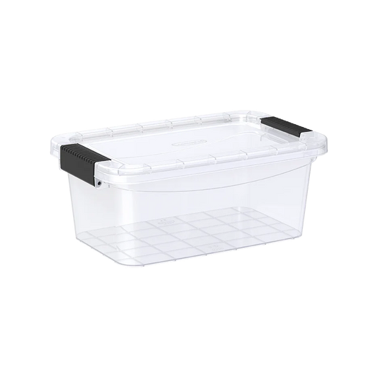 5L Clear Plastic Storage Box with Lockable Lid