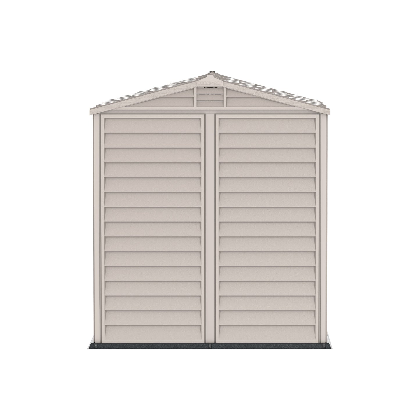 StoreMate PLUS 6x6ft (191 x 191 x 213 cm) Resin Garden Storage Shed Adobe & Anthracite - Cosmoplast Qatar