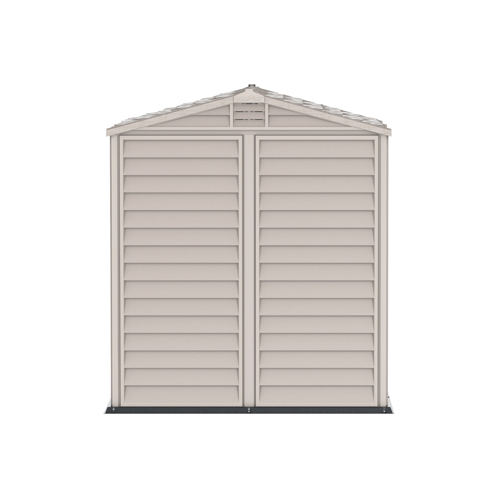 StoreMate PLUS 6x6ft (191 x 191 x 213 cm) Resin Garden Storage Shed Adobe & Anthracite - Cosmoplast Qatar