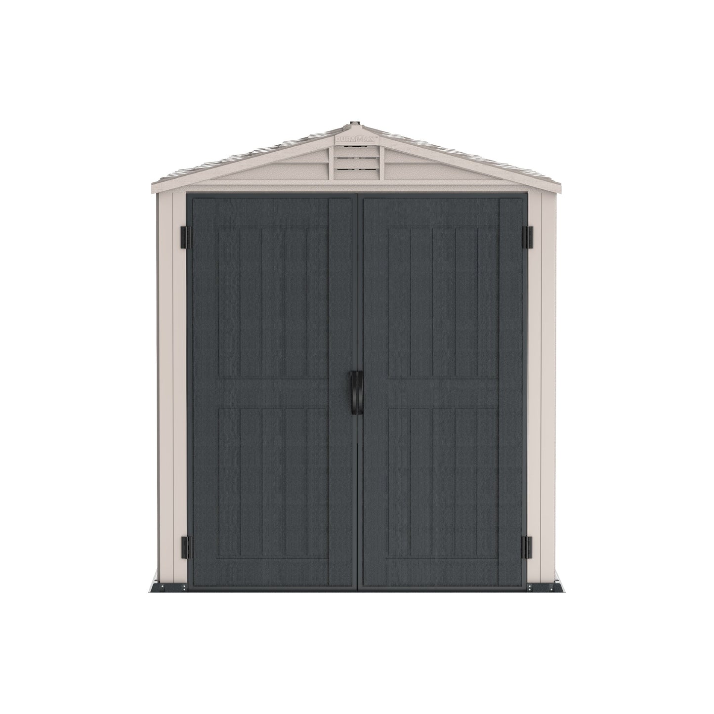 StoreMate PLUS 6x6ft (191 x 191 x 213 cm) Resin Garden Storage Shed Adobe & Anthracite - Cosmoplast Qatar