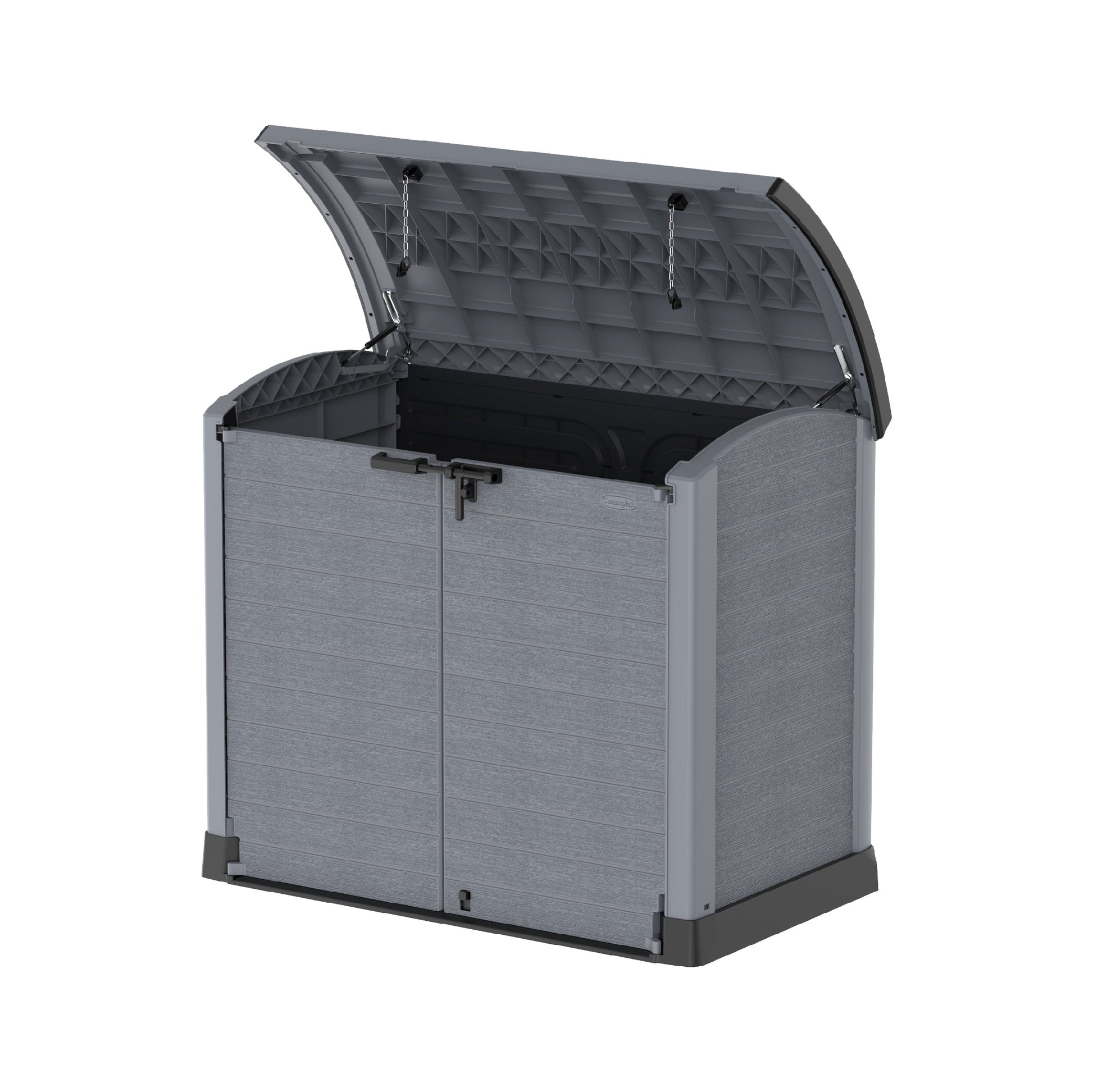 waste bin 1200L Small Storage Shed with Arc Lid- Cosmoplast