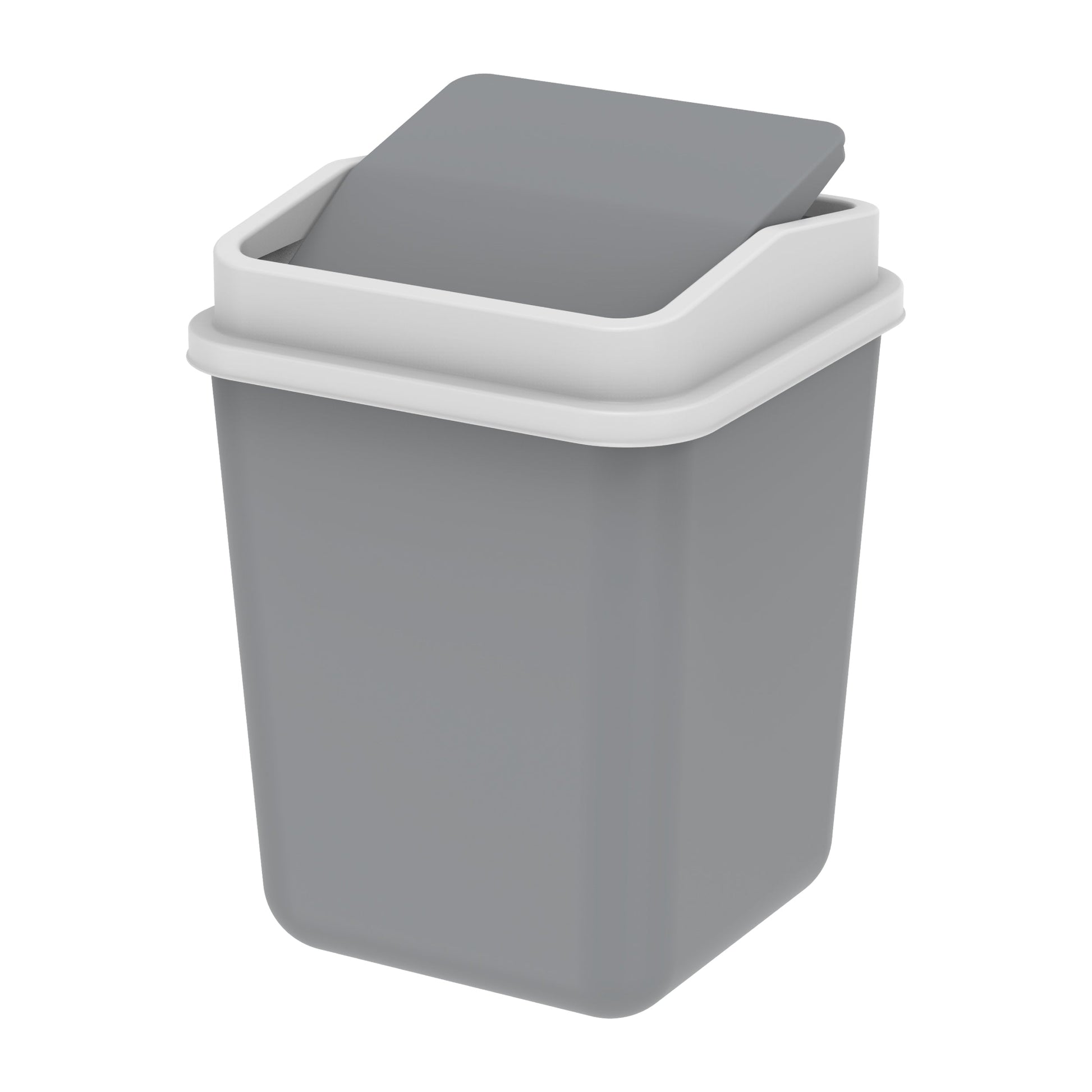 15L Swivel Waste Bin with Swing Lid